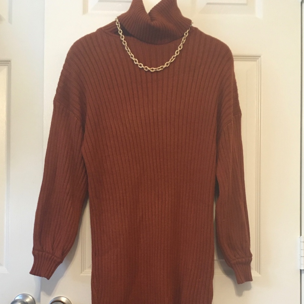 Brown Sweater Dress NWOT - Picture 1 of 7